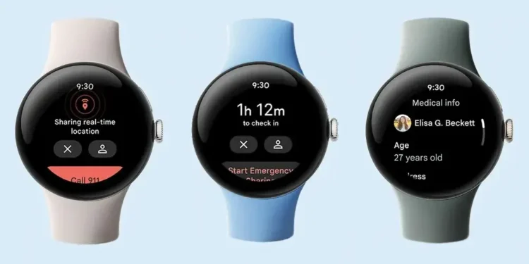 Google Pixel Watch updated with Personal Safety Tiles