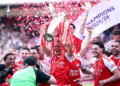 Arsenal Lift Premier League Trophy as West Ham Relegated